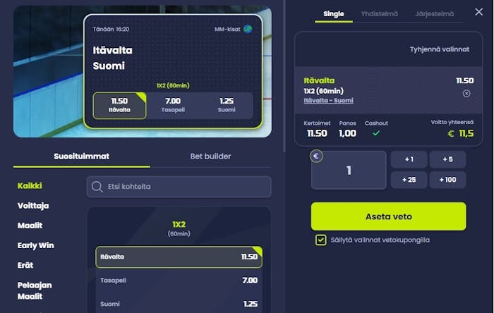 Epic Bet Casino tarjoaa uhkapelaamista jääkiekon mm 2025 -ottelussa