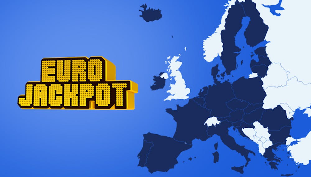 Kartta maista joissa Eurojackpot lottoa pelataan.