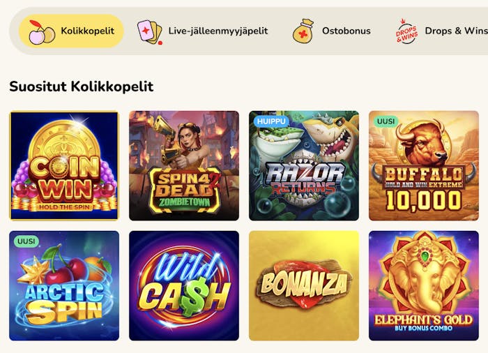 FatFruit kolikkopeleistä löytyy esimerkiksi super suosittu Bonanza
