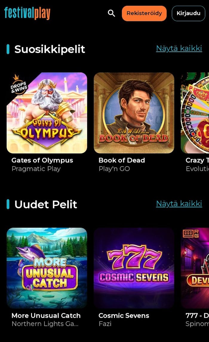 Festival Play pelit