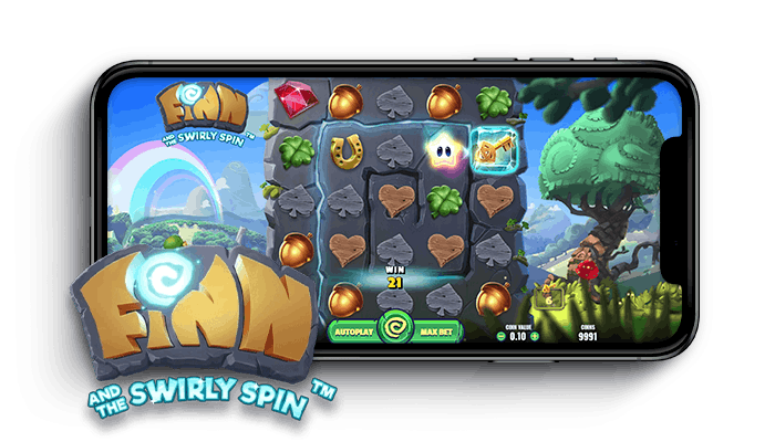 Finn and the Swirly Spin puhelimessa