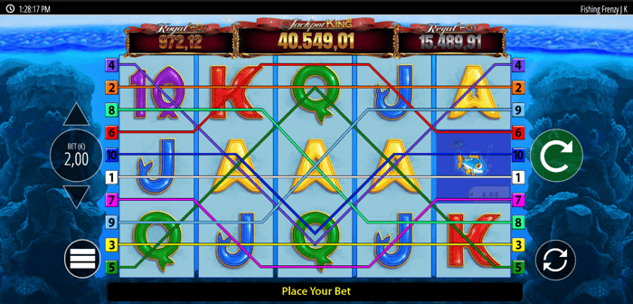 Fishin' Frenzy jackpot