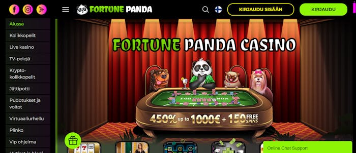 fortunepandan tervetulotarjous