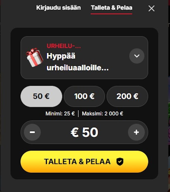 Aloita pelaaminen ja nappaa bonus samalla Free Spinzalla