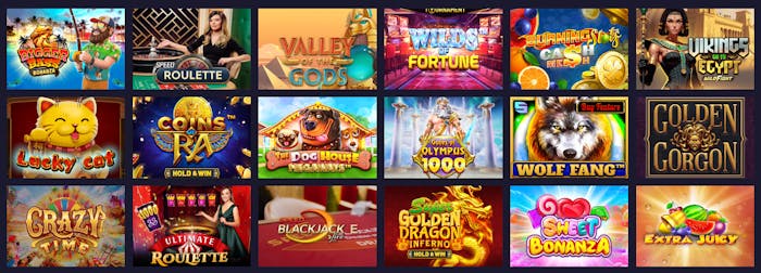 Frenzinon pelivalikoima on massiivinen, yli 13 000 nimikettä.