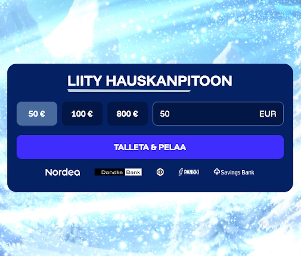 Aloita pelaaminen Frostybetilla nopeasti pikatalletuksen avulla!