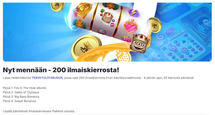 Fruta Casinon bonus uusille pelaajille