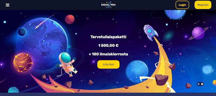 Galacticwinsin tervetulotarjous