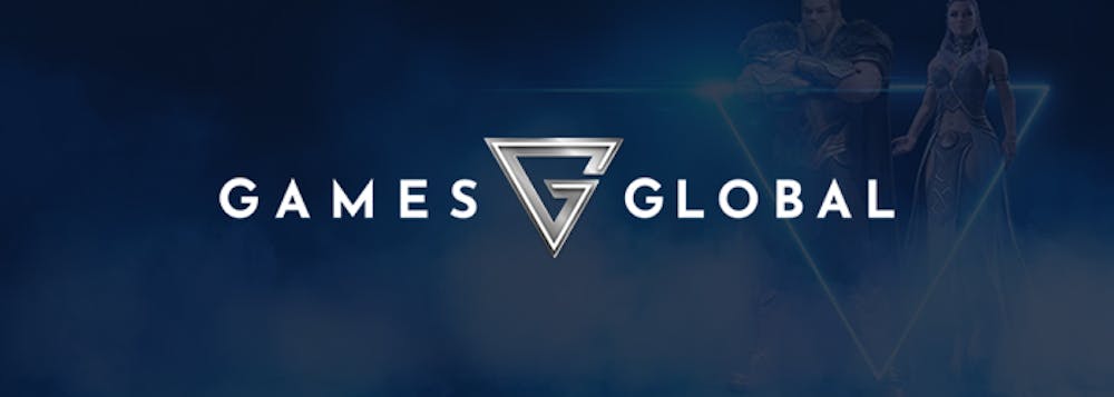 Games Globar banneri logo tumman taustan päällä