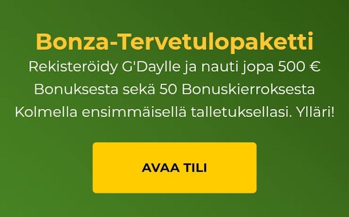 GDay bonustarjous