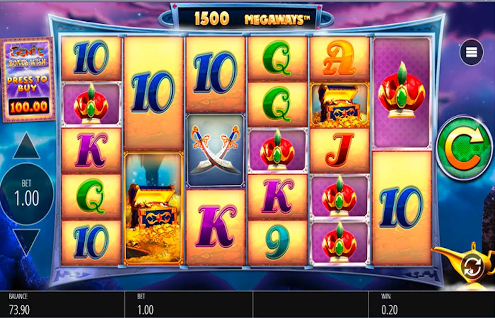 Genie Jackpots Megaways: Tiedot ja yksityiskohdat logo