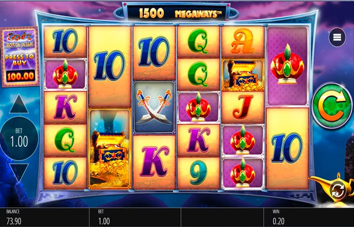 Genie Jackpots Megaways: Tiedot ja yksityiskohdat logo