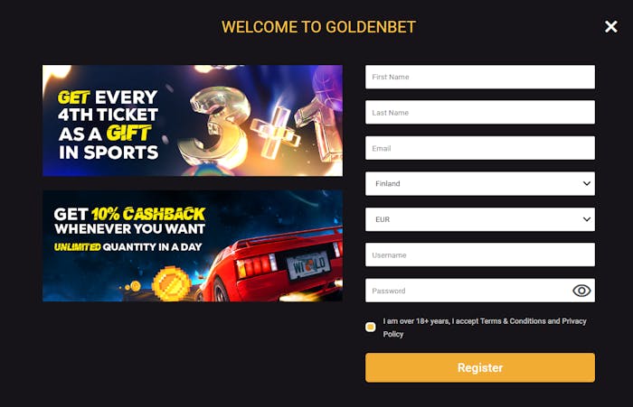 goldenbetin login