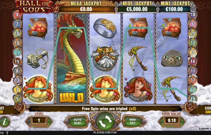 Hall of Gods: Arvostelu, tiedot ja yksityiskohdat logo