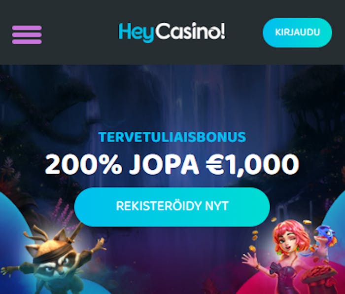 Heycasinon tervetuliaisbonus esittelyssä.