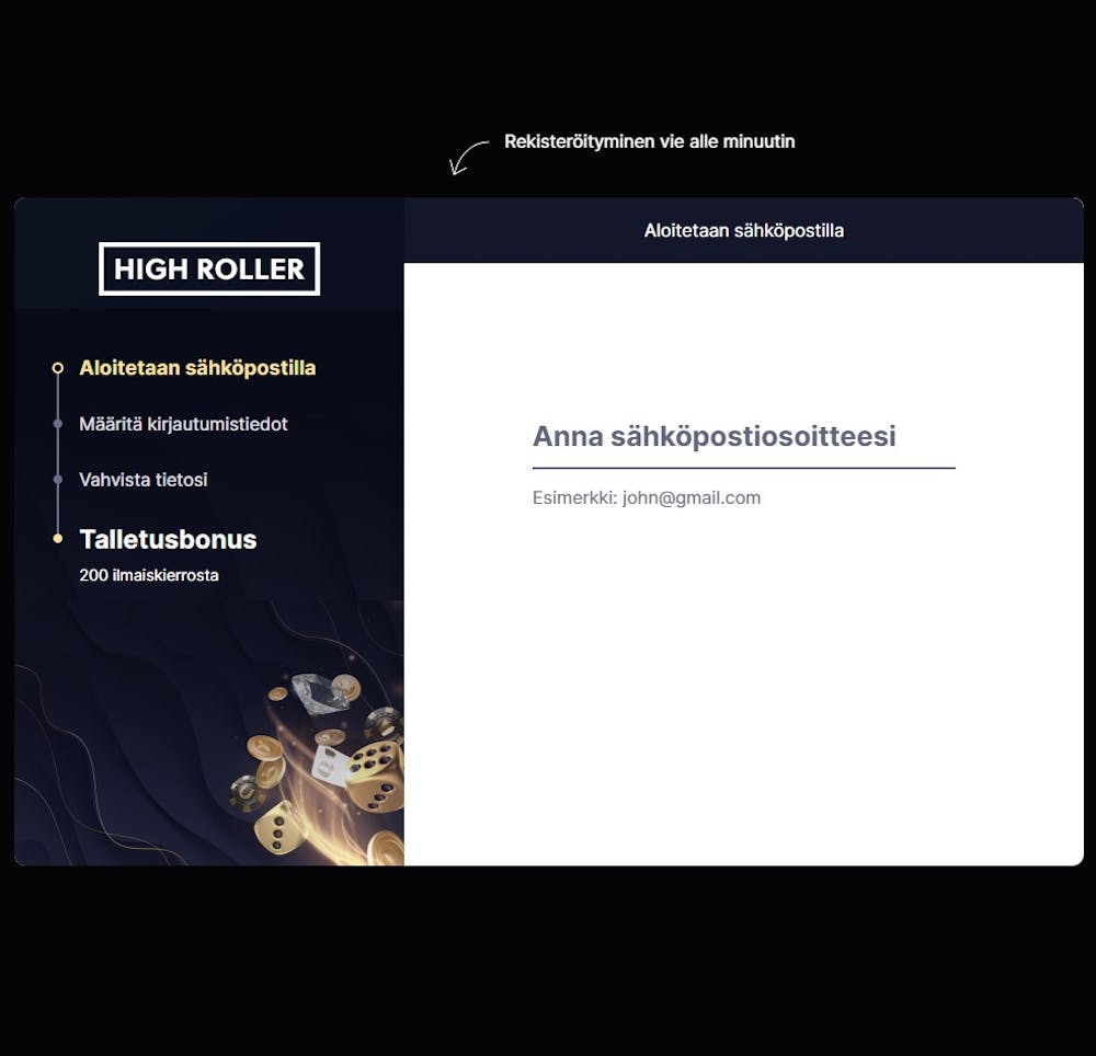 highroller casino rekisteröintisivu