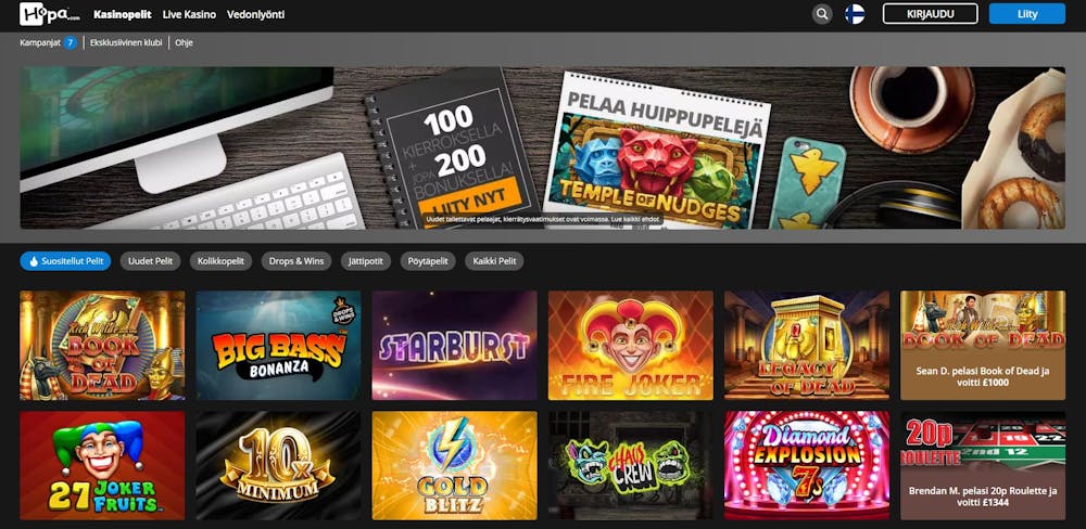 hopa casino etusivu