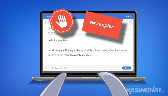 Zimpler peliestopyyntö sähköpostissa