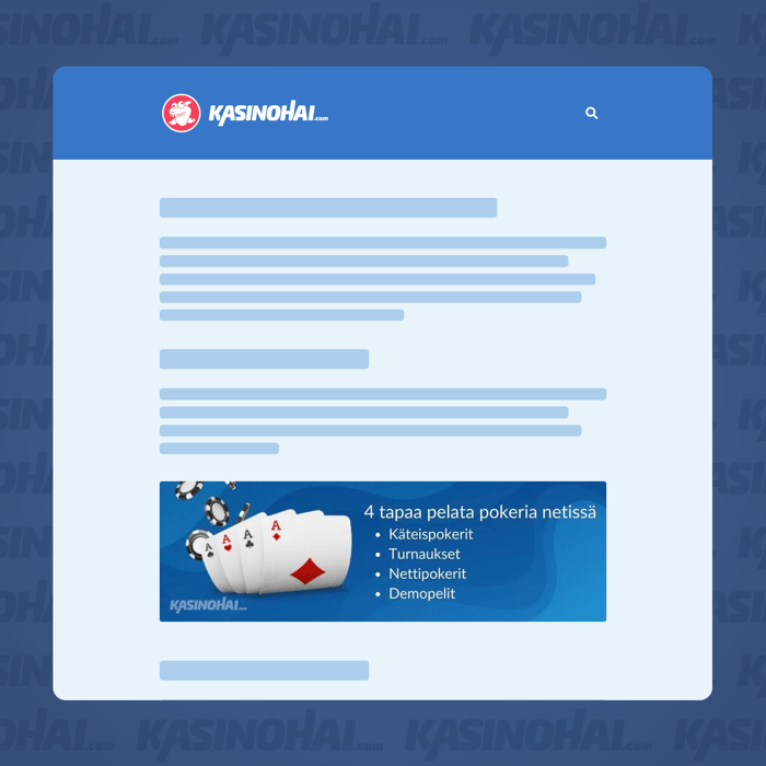 Tutustu pokeristrategioihin