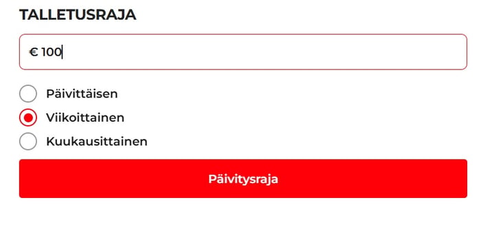 ibet casino talletusraja rajoittaa päivittäin, viikoittain tai kuukausittain talletettavia summia.