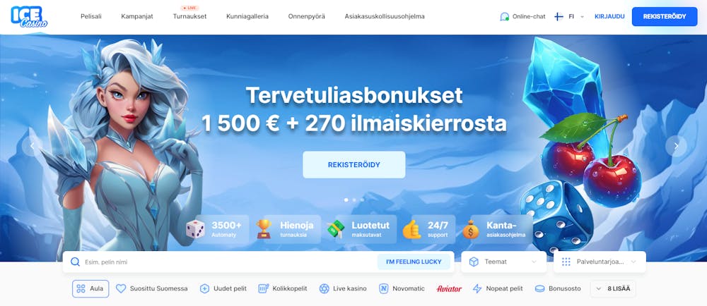 icecasinon tervetulotarjous