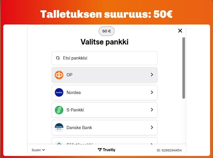 Igni Talletus tapahtuu nopeasti