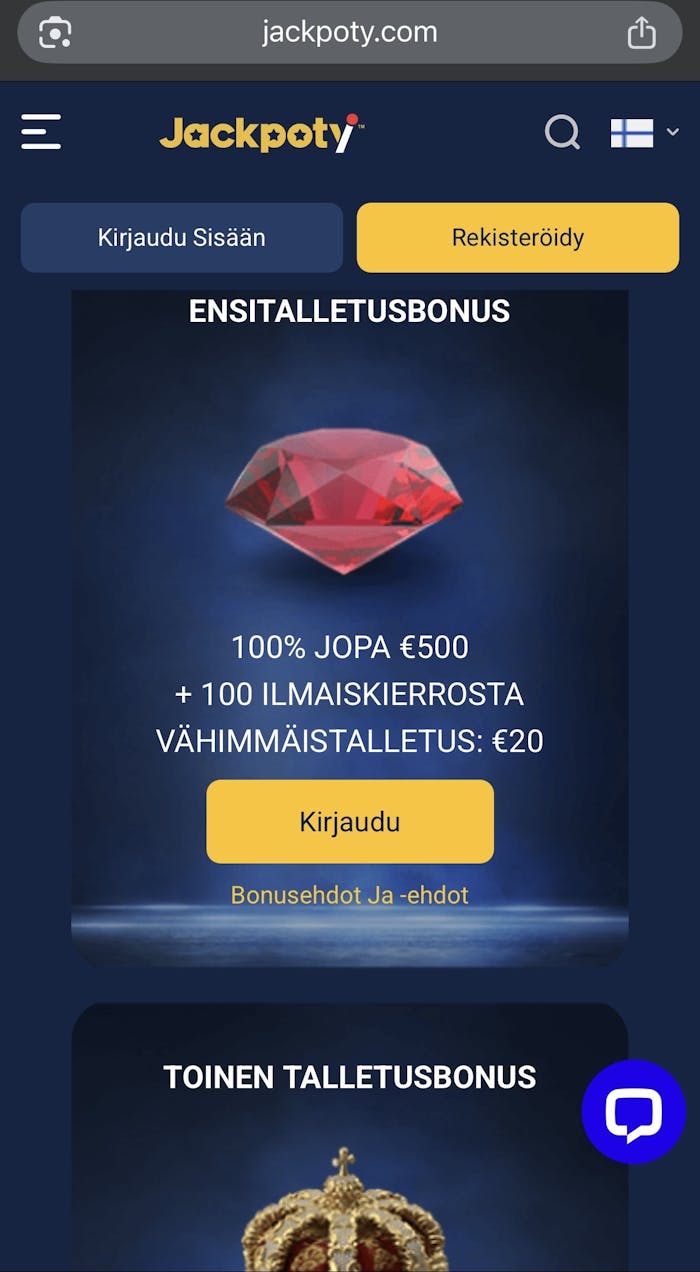 Lunasta jopa 500 euroa tervetulobonuksena