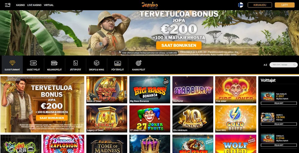 Jambo casino etusivu