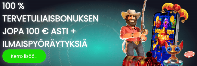 Jeffbetin bonus napataan esimmäisellä talletuksella