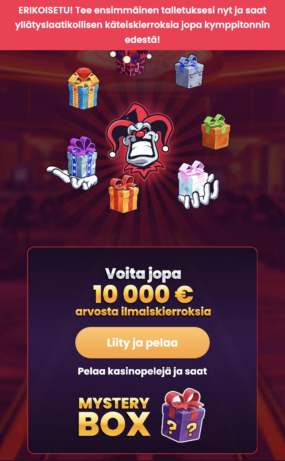 Jokeri Kasinolla on hyvin uniikki bonus