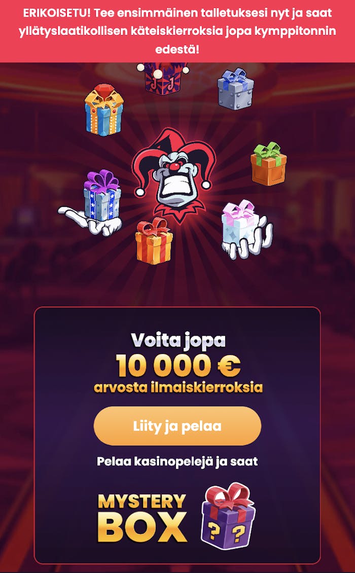 Jokeri Kasinolla on hyvin uniikki bonus