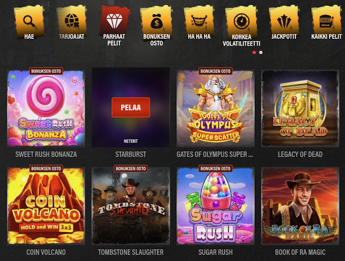 Jokery Casinolla voit pelata esimerkiksi Legacy of Dead peliä
