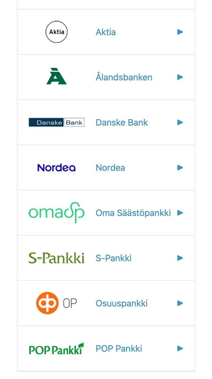 Tunnistautumisen Briten kautta voi tehdä kansallisten pankkien tunnuksilla tai mobiilivarmenteella.