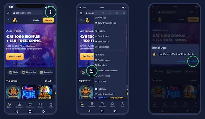 Joo casino app