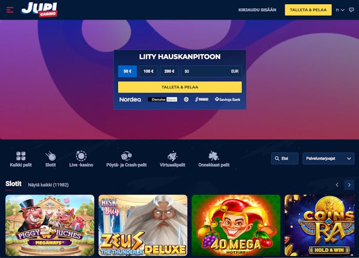 Jupi Casinon etusivu