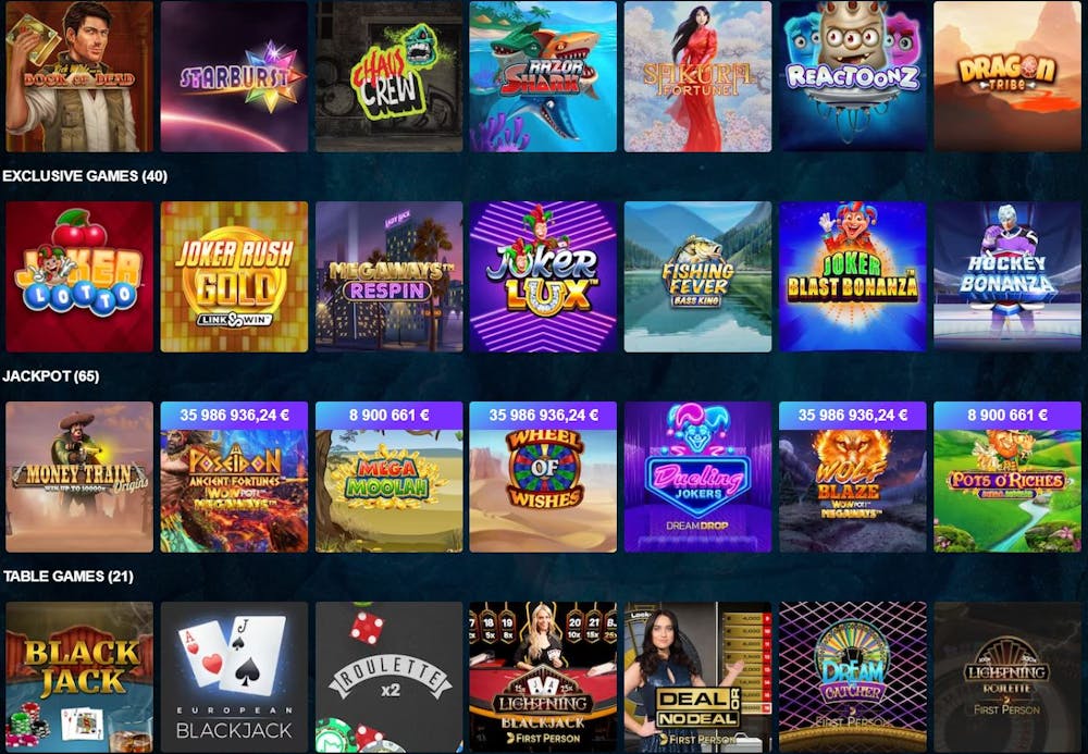 Kaboo Casino online-pelit