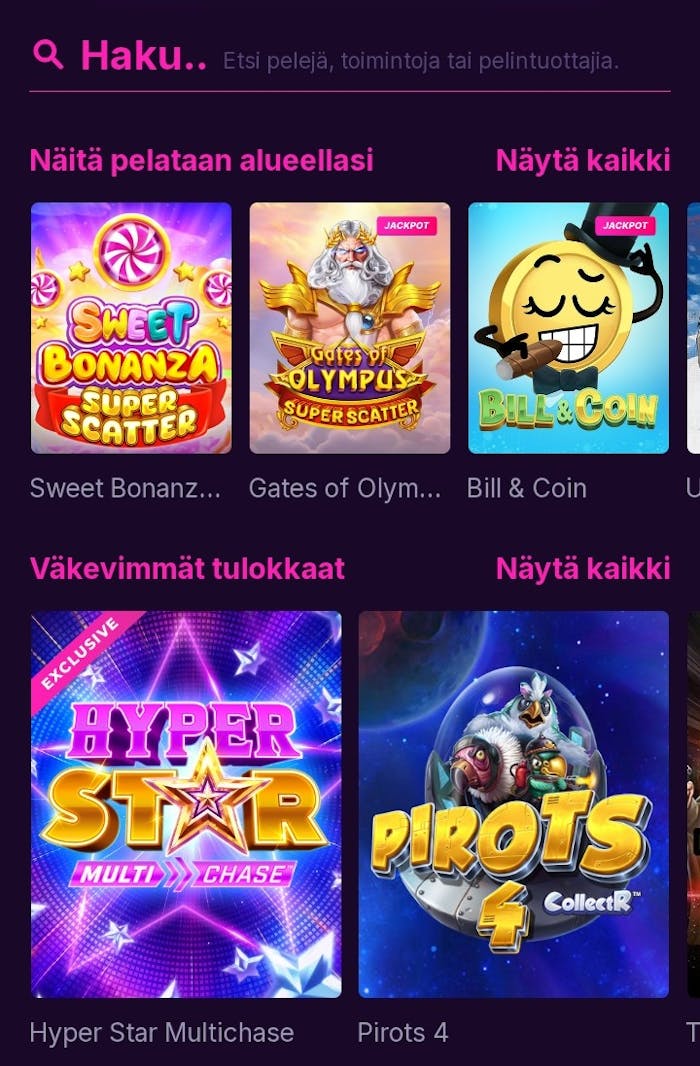 Kanuuna pelitarjonta