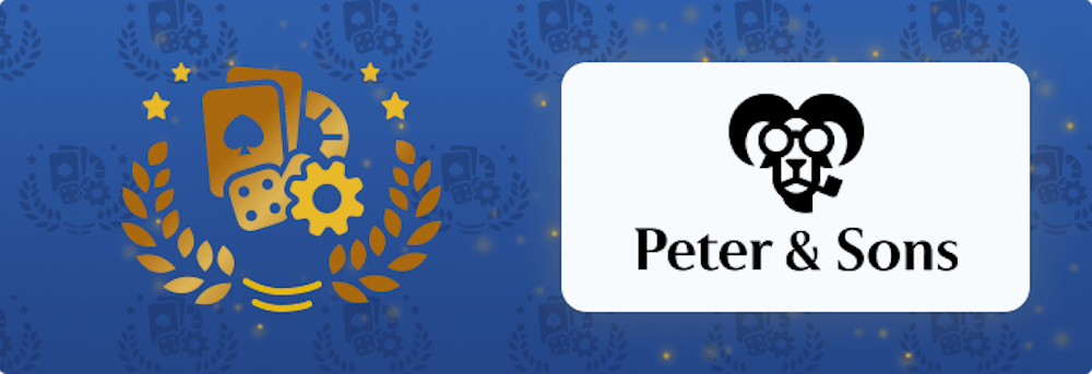 Peter and Sons on valittu parhaaksi pelivalmistajaksi Kasinohai Gaalassa