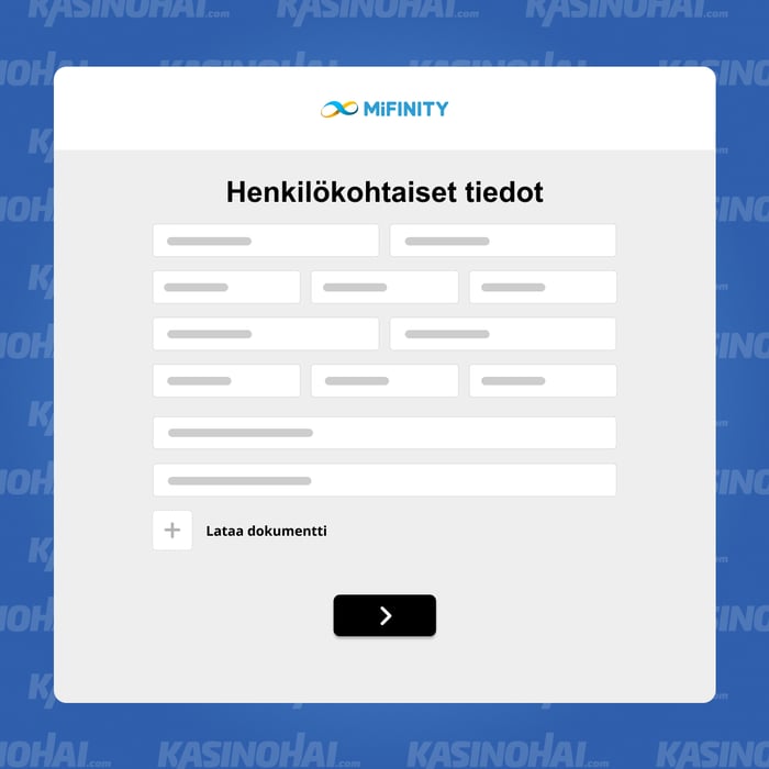 Täytä henkilökohtaiset tietosi