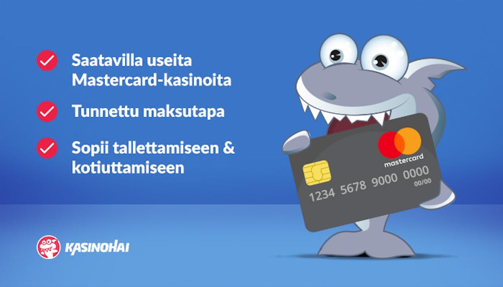 Maestro-kasinoiden ominaisuuksia, kuten maksutavan tunnettuus ja soveltuvuus tallettamiseen sekä kotiuttamiseen.