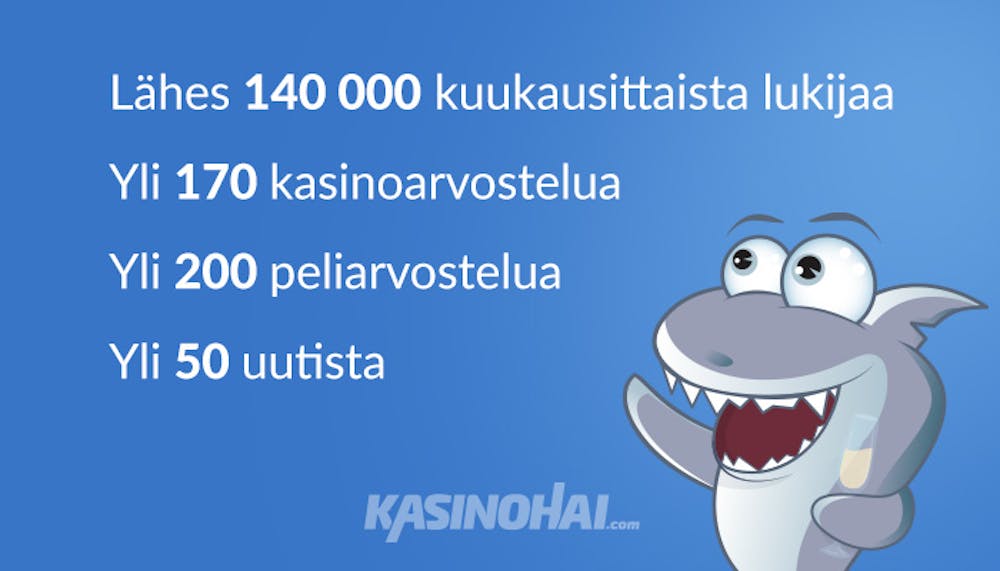 Kasinohai esittelee vuoden tärkeitä numeroita, kuten 