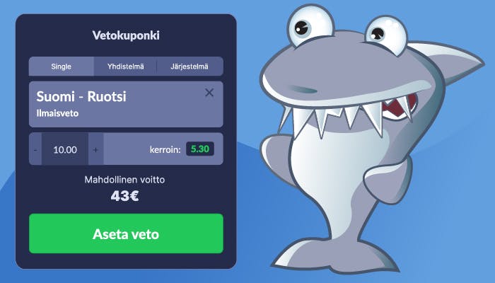 Kasinohai selittää mitä 10€ ilmaisveto käytännössä tarkoittaa