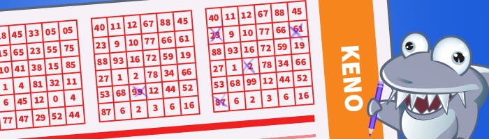 Kasinohai näyttää kupongin ja erilaisia tapoja pelata Kenoa.