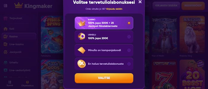 kingmakerin login