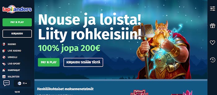 lapilandersin tervetulotarjous