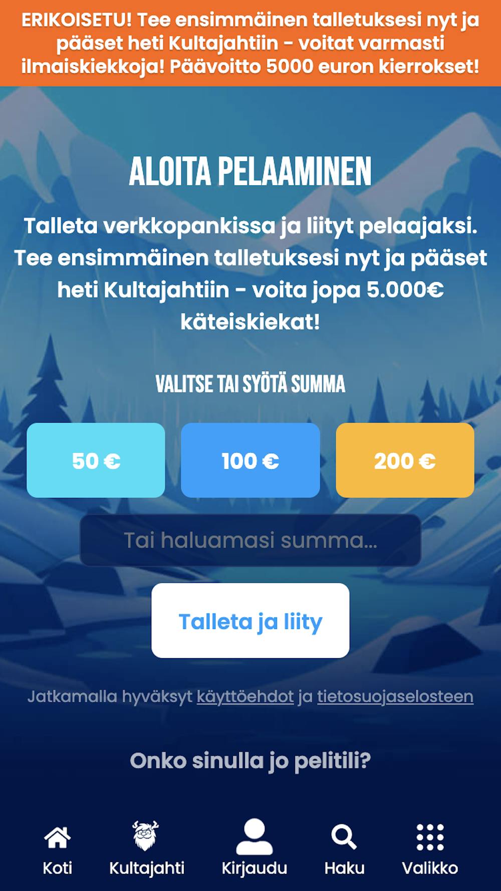 Aloita pelaaminen Lapland kasinolla uskomattoman nopeasti