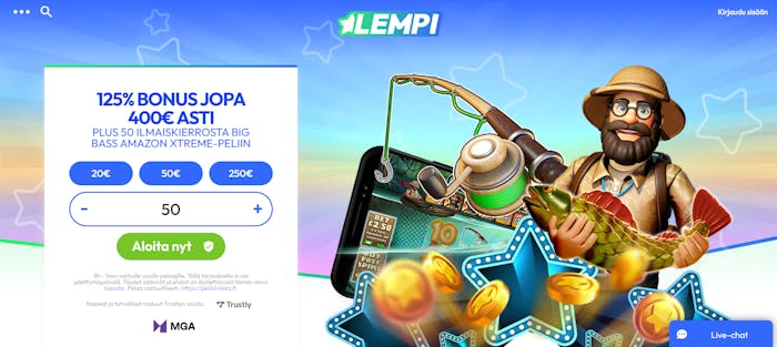 lempi casinon tervetulotarjous