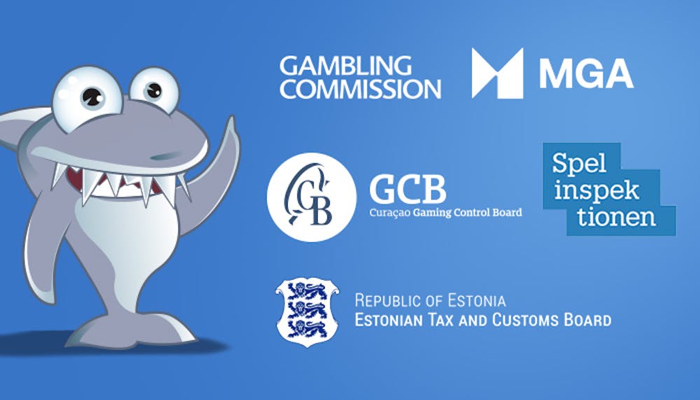Kasinohai esittelee eri kasinolisenssit, kuten MGA, Spelinspektionen, UK Gambling Comission ja muut.