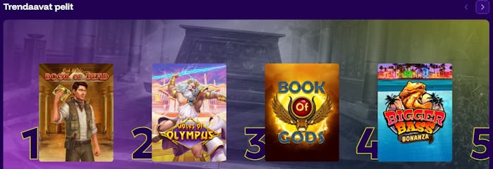 Gates of Olympus kuuluu suosittuihin peleihin Live Winz kasinolla