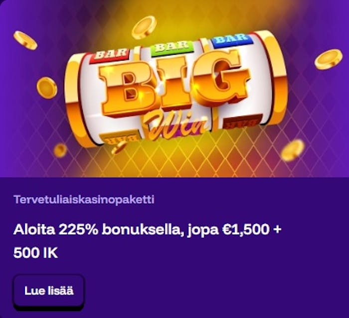 Lunasta live winz bonus ensimmäisille talletuksille
